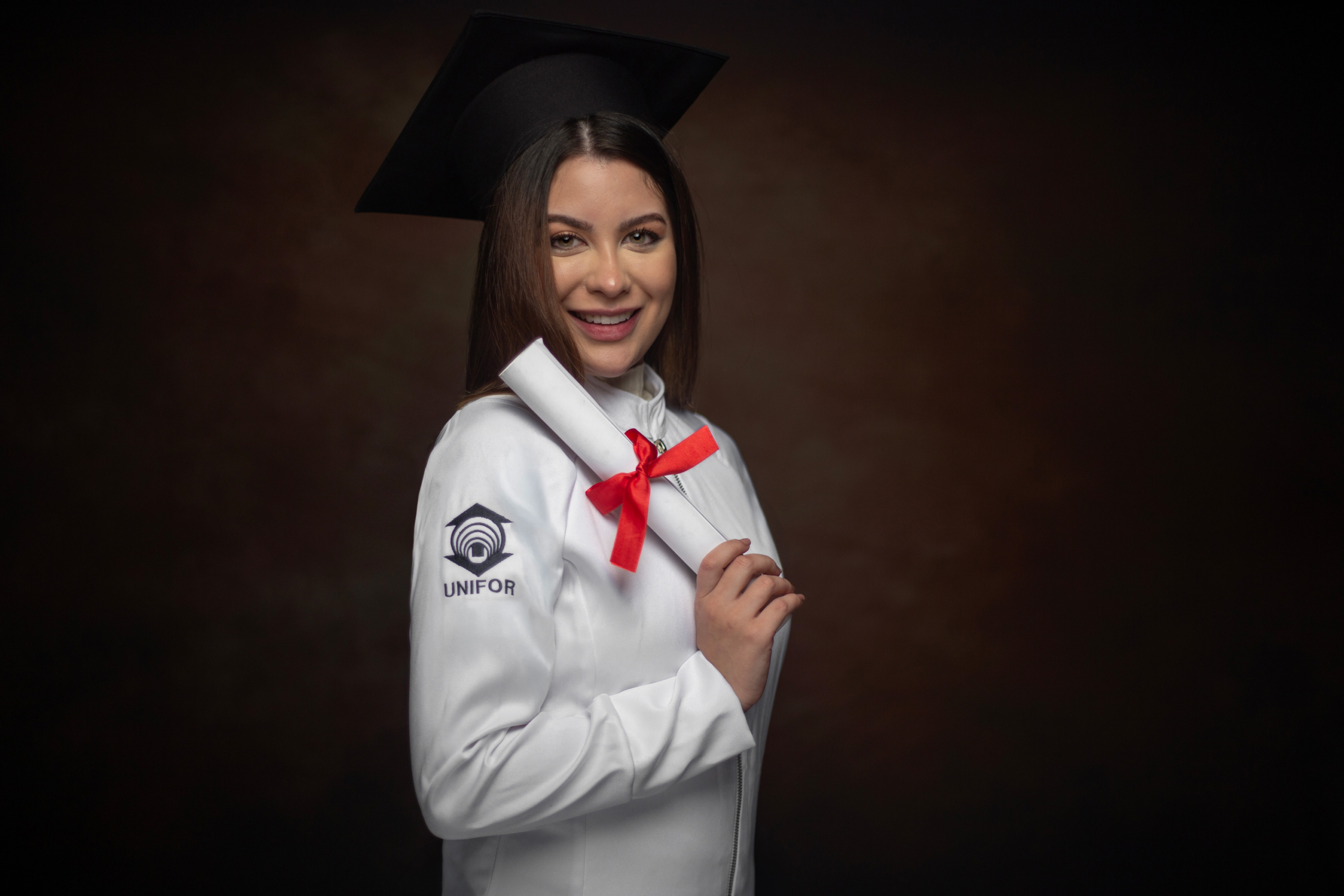 Sessão de formatura de Odontologia UNIFOR em Fortaleza